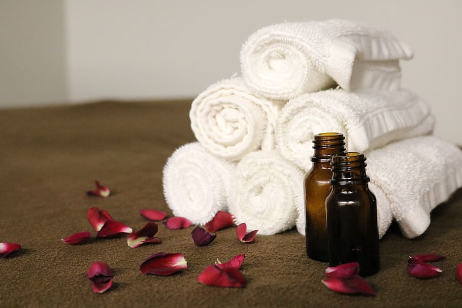 essential oils, spa, wellness, massage, relaxation, therapy, HD wallpaper