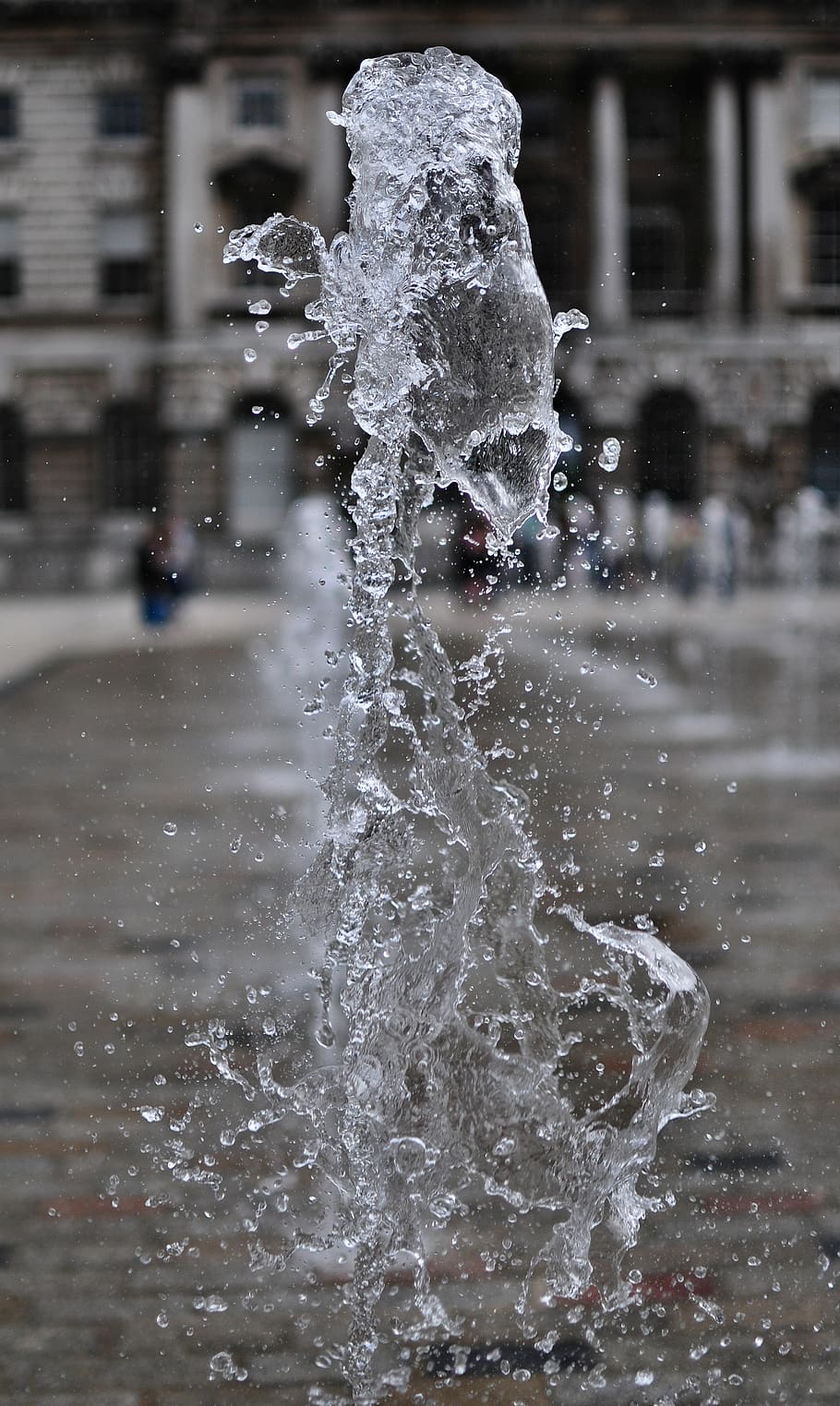 splash, water, fountain, winter, snow, motion, cold temperature HD wallpaper