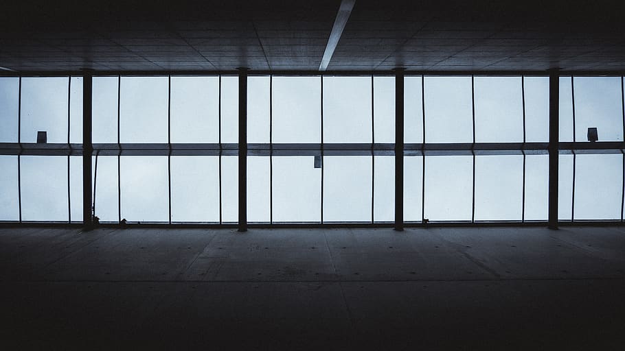 mainz, germany, museum, architecture, moody, lines, black, white HD wallpaper