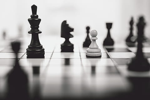 Chess board game for ideas and competition and strategy, leisure games HD wallpaper