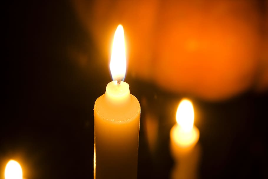 candles, flame, light, religion, piece, scary, halloween, fire HD wallpaper