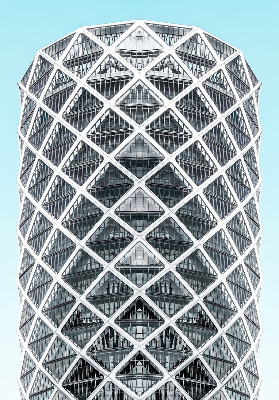 gray concrete building during daytime, built structure, pattern HD wallpaper