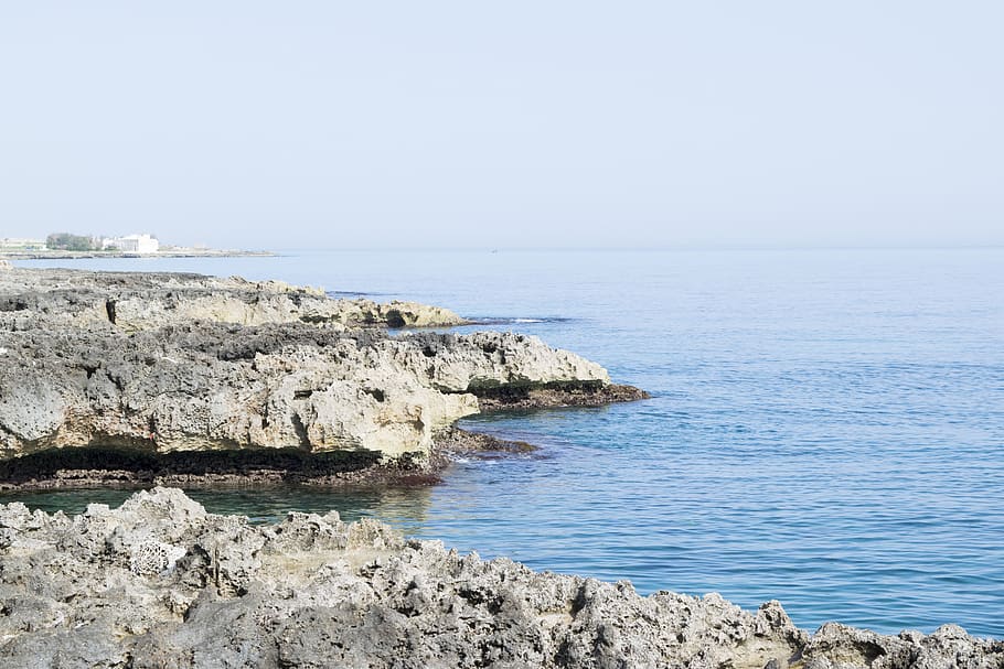 italy, savelletri, sea, water, sky, horizon over water, beauty in nature HD wallpaper