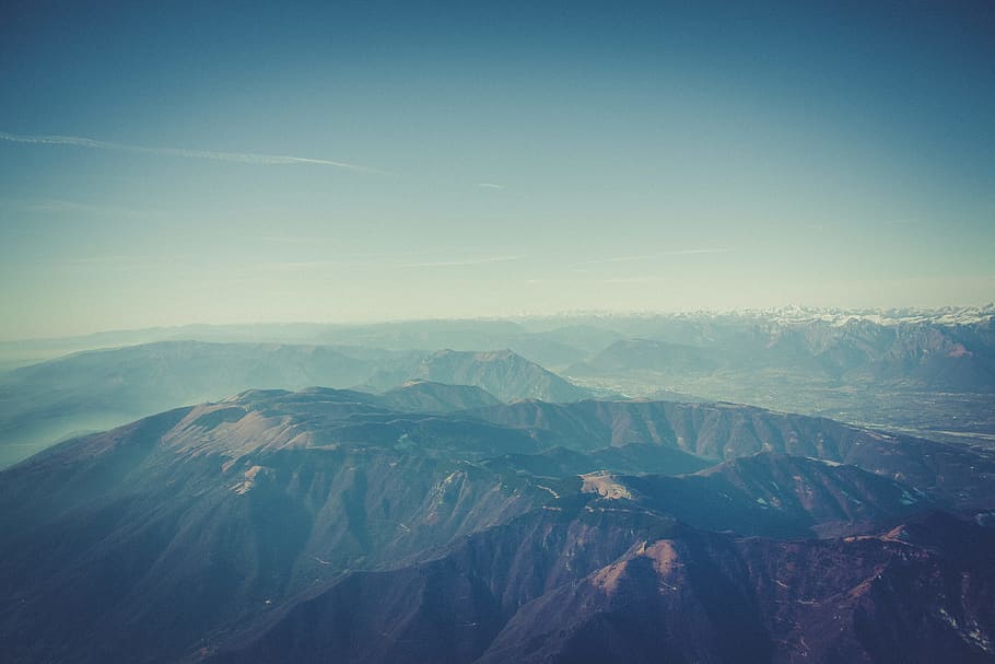 mountains, landscape, nature, view, horizon, sky, scenics - nature HD wallpaper