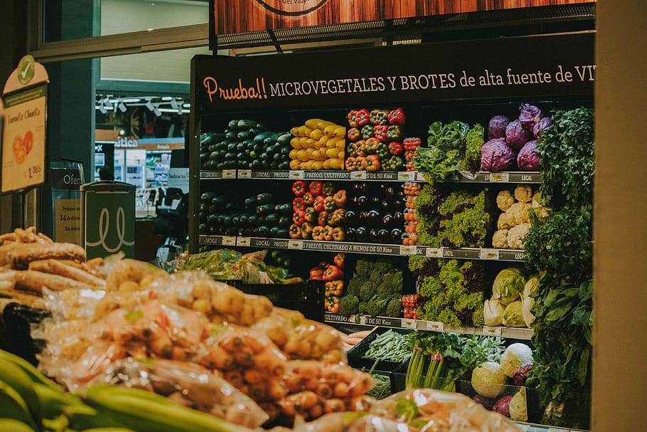 assorted variety vegetables on rack, choice, variation, food HD wallpaper