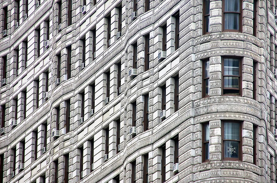 gray concrete building, full frame, built structure, architecture HD wallpaper
