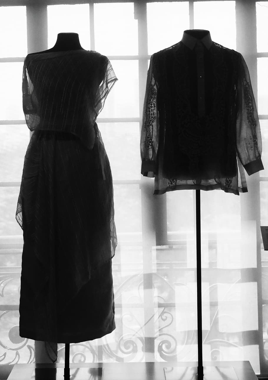 Dress and Shirt on Display Beside Window, boutique, business