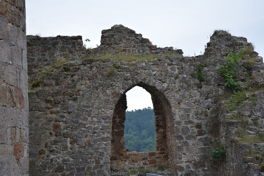 antiquity, gothic, architecture, old, stone, wall, travel, fortress HD wallpaper