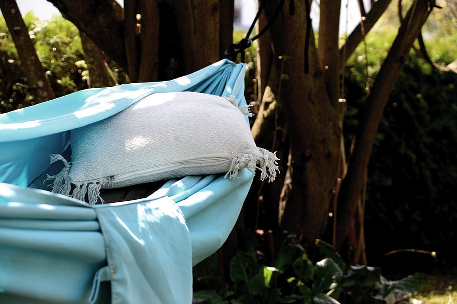 hammock, garden, summer, relax, relaxation, easily, resting place HD wallpaper