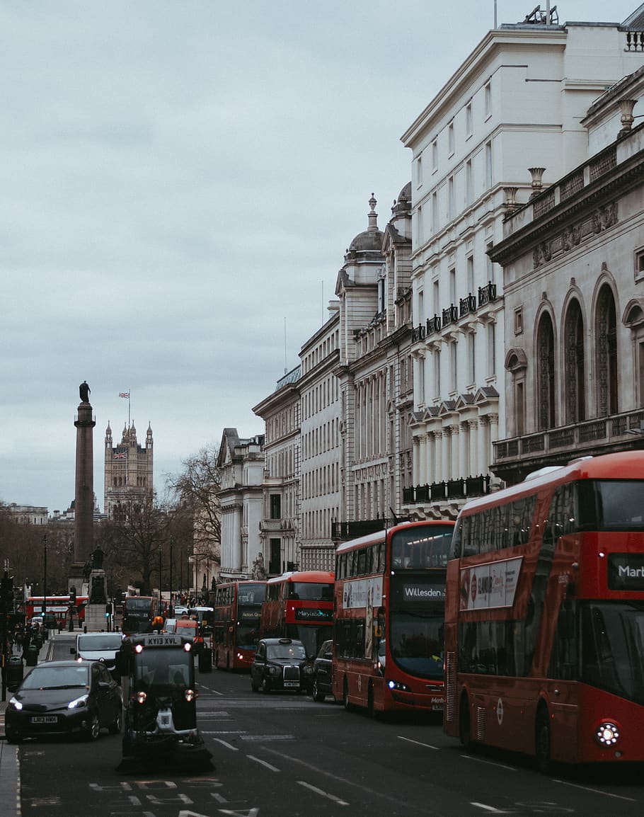 london, uk, flag, wind, city, centre, center, architecture HD wallpaper