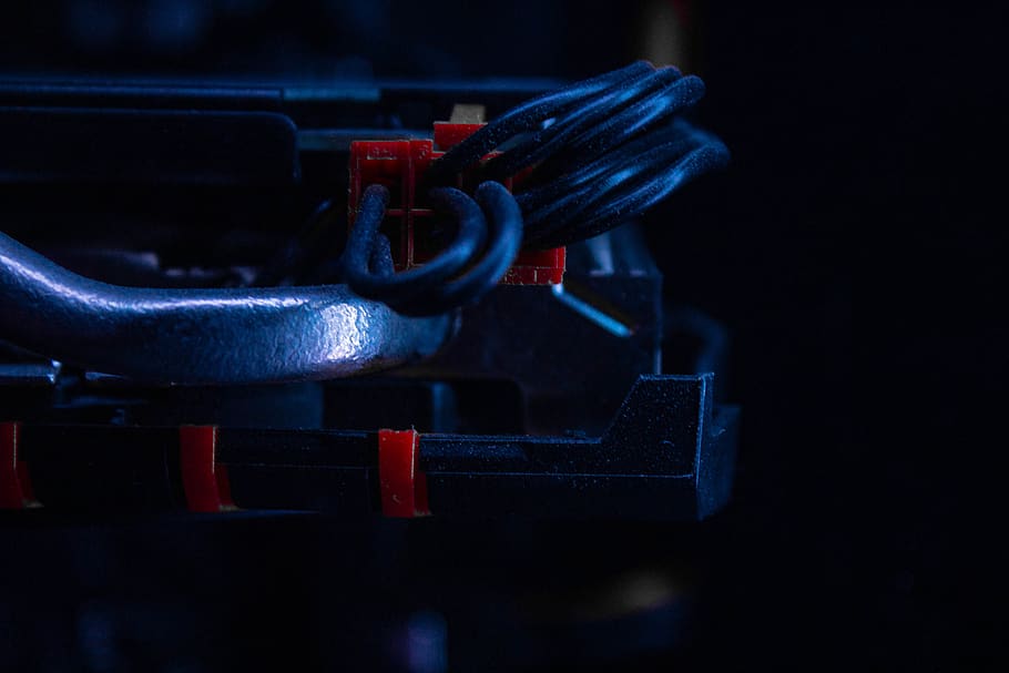 videocard, cable, red, cables, metal, heatpipe, connectors HD wallpaper