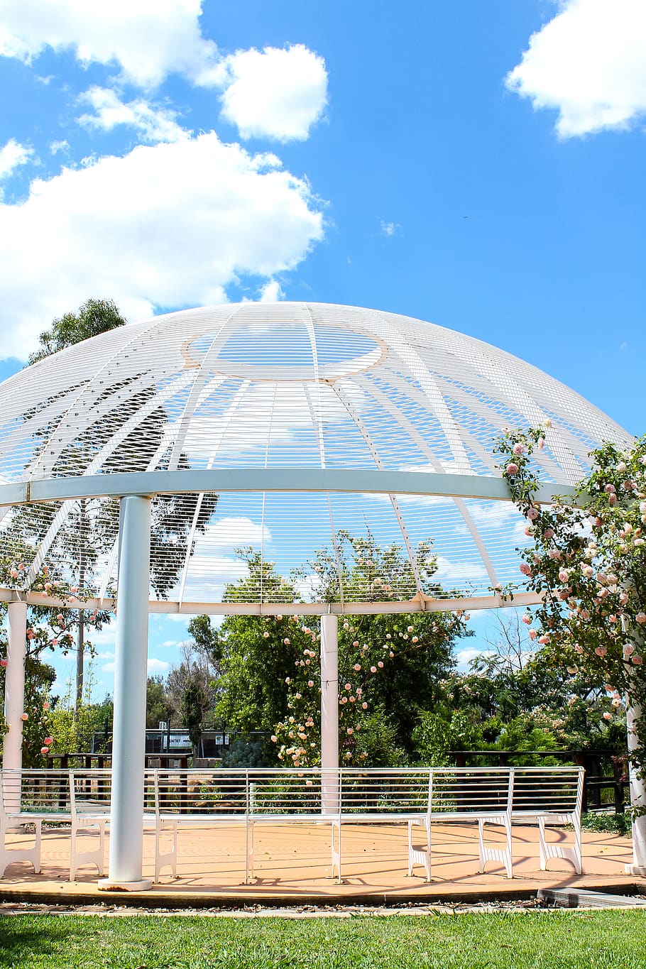 white metal dome, building, architecture, planetarium, sydney HD wallpaper