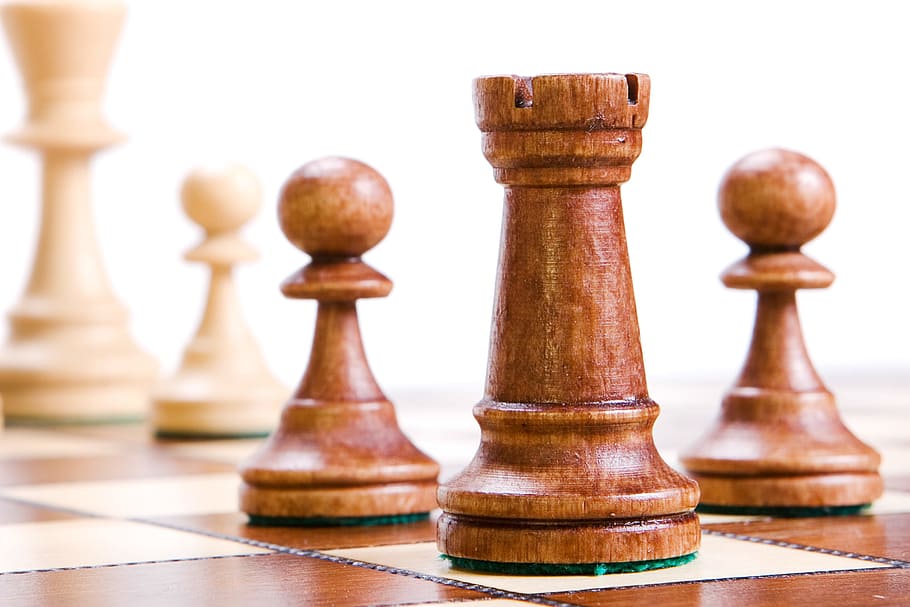 battle, board, brown, business, challenge, chess, chessboard