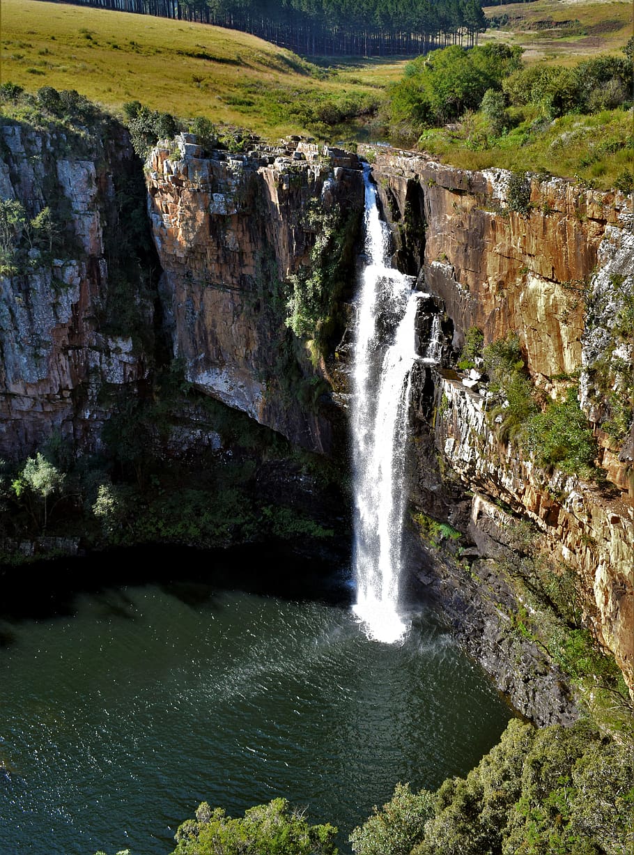 south africa, sabie, berlin falls, water, wasser, cascade, cascada, HD wallpaper