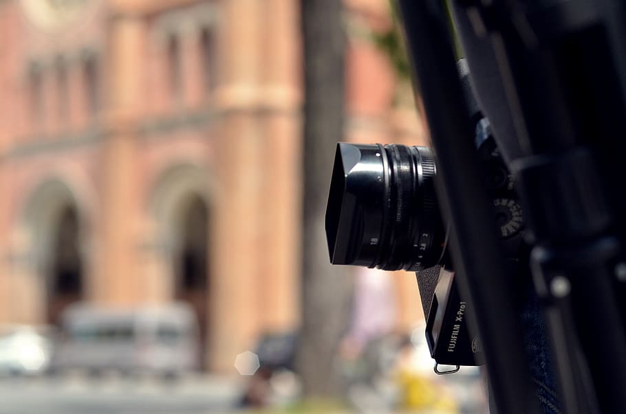 fuji, focus on foreground, photography themes, camera - photographic equipment HD wallpaper