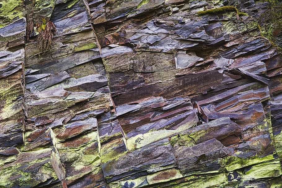 slate, rock, texture, pattern, nature, stone, background, wall HD wallpaper