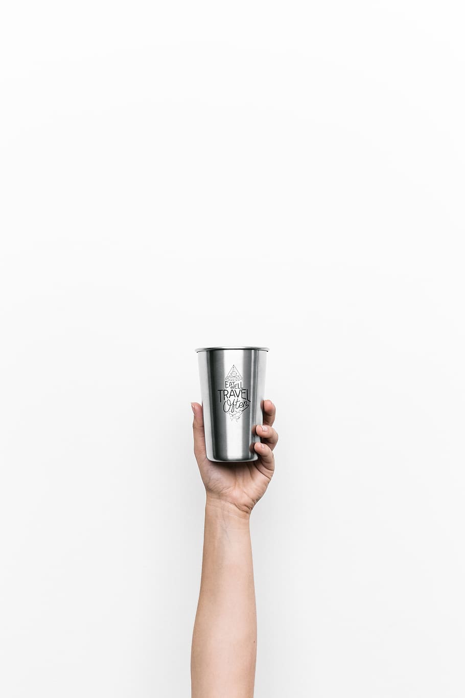 Person Holding Gray Cup, bright, close-up, colors, design, drink HD wallpaper