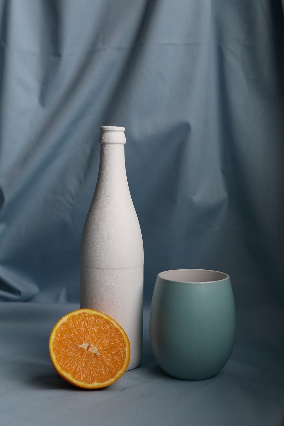 orange, fruit, food, bottle, glass, frosted, cup, drawing, paint HD wallpaper