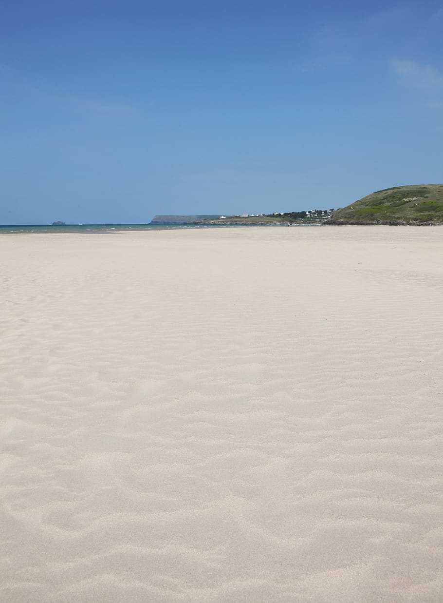 white sand, summer, sky, land, beach, tranquility, tranquil scene HD wallpaper