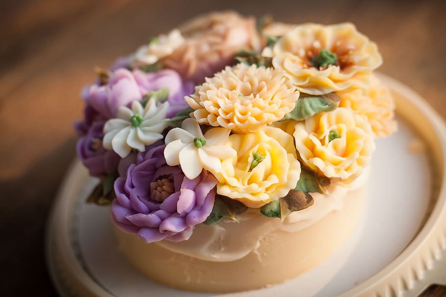 sweets, flower cake, freshness, flowering plant, food and drink HD wallpaper