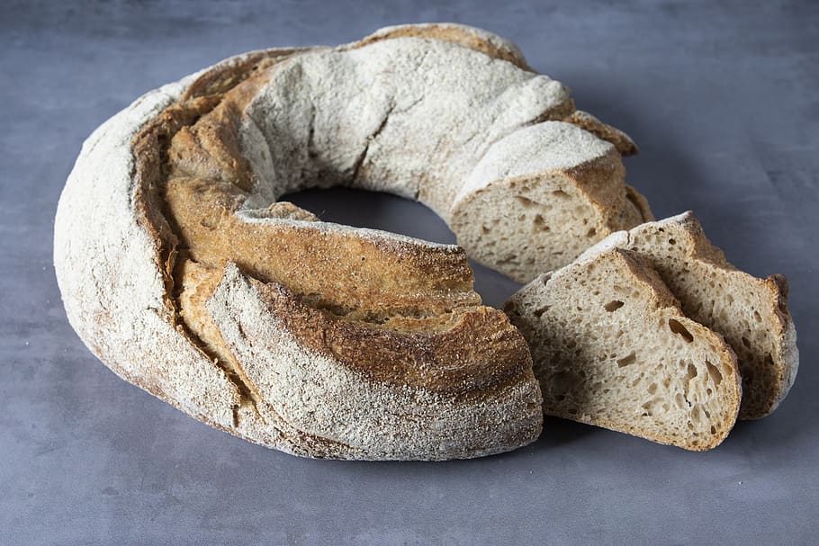 bread, breakfast bread, craft, still life, indoors, close-up HD wallpaper
