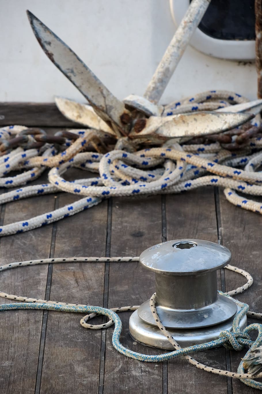 anchor, boat, rope, ship, sail, sailing boat, nautical, maritime HD wallpaper