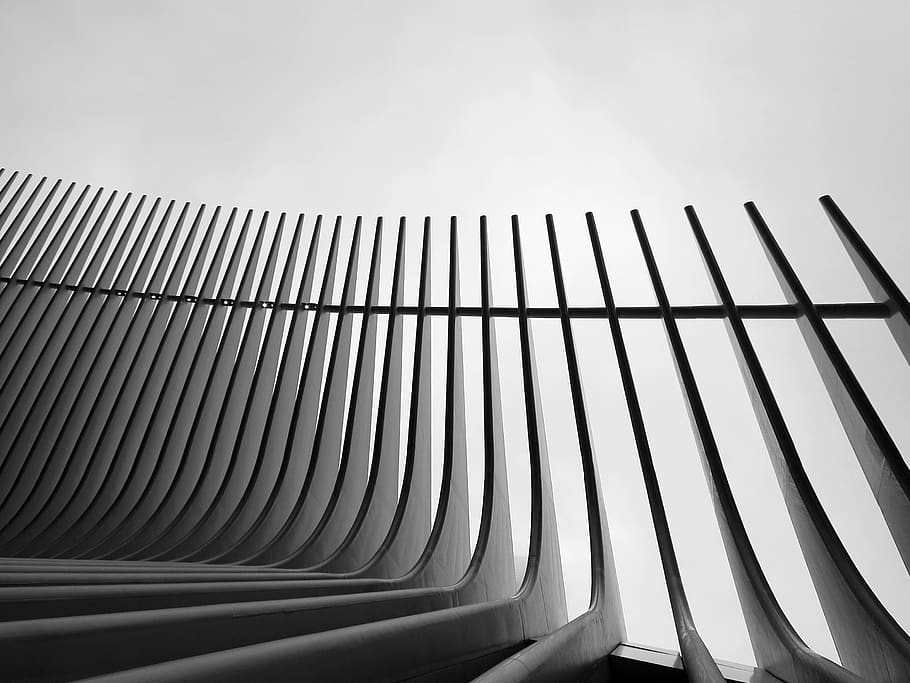 gray concrete building, new york, chair, furniture, usa, the new york HD wallpaper