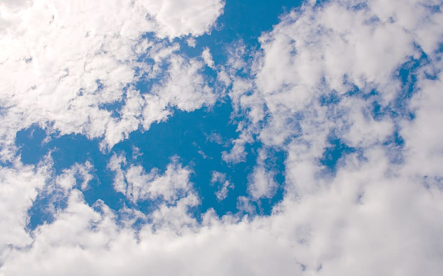 air, atmosphere, background, beautiful, blue, blue-sky, bright HD wallpaper
