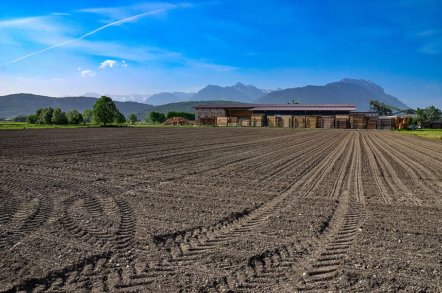 field, earth, landscape, arable, ground, natural, rural, mountain HD wallpaper