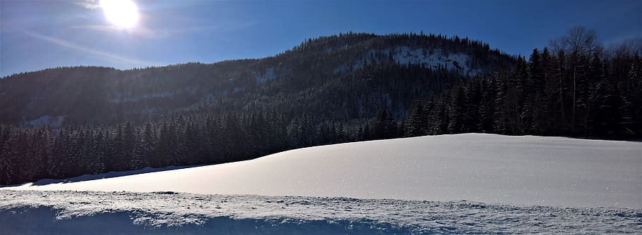 Ice Covered Mountain, cold, daylight, environment, landscape HD wallpaper