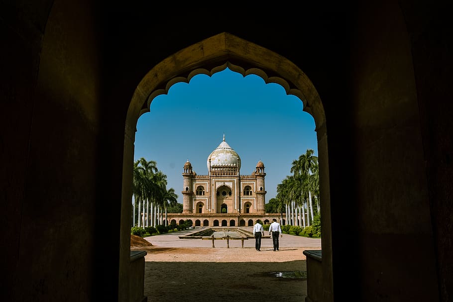 dome mosque photo, architecture, building, person, human, arched HD wallpaper