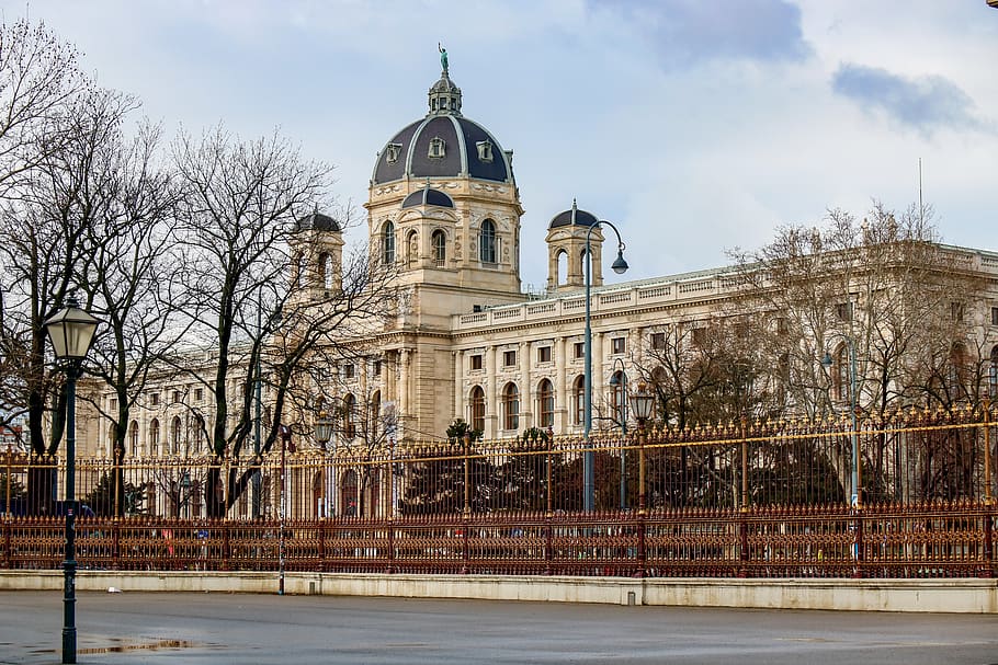 white and brown painted building, architecture, dome, tower, clock tower HD wallpaper