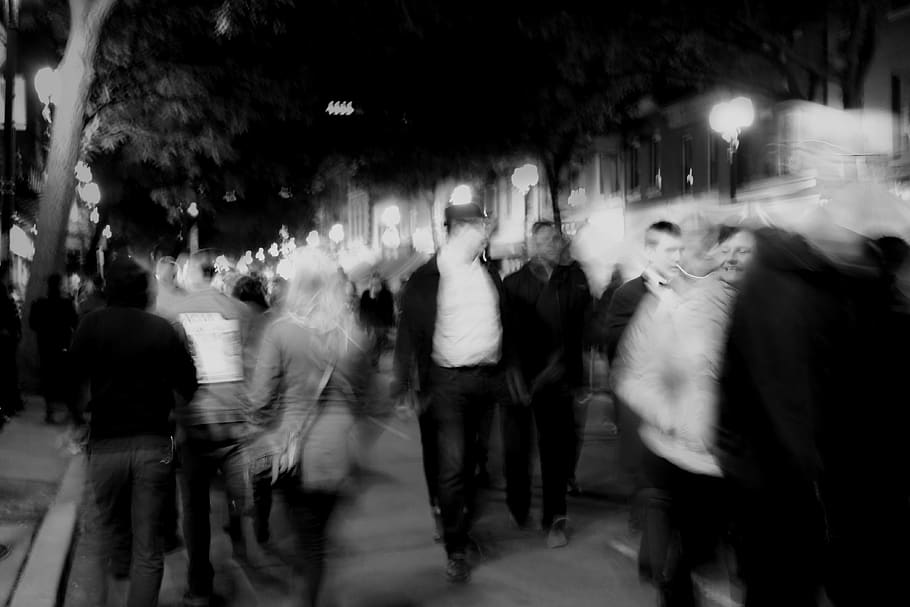 hamilton, canada, night, long exposure, people, art crawl, lost tripod HD wallpaper