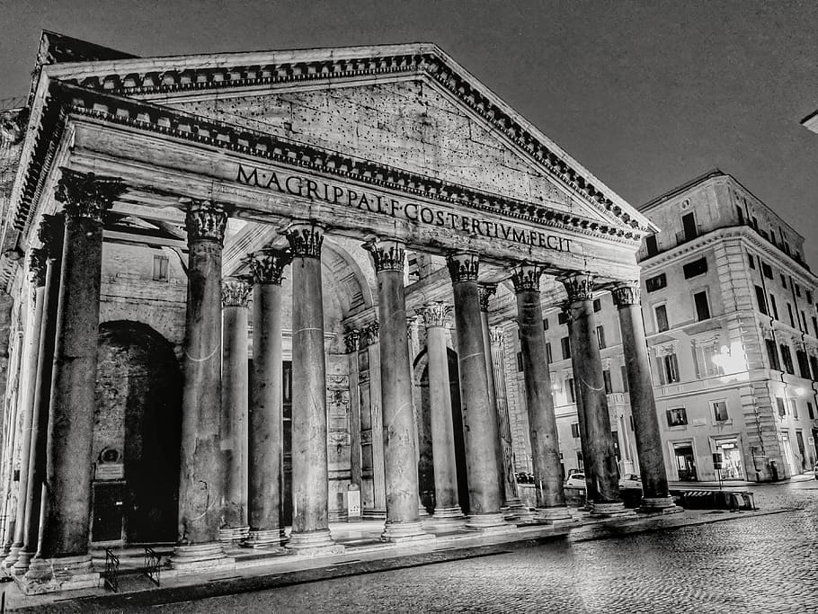 italy, roma, piazza della rotonda, historic, pantheon, travel