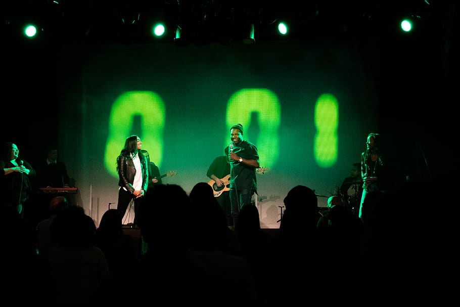 men performing on stage, person, human, musician, musical instrument HD wallpaper