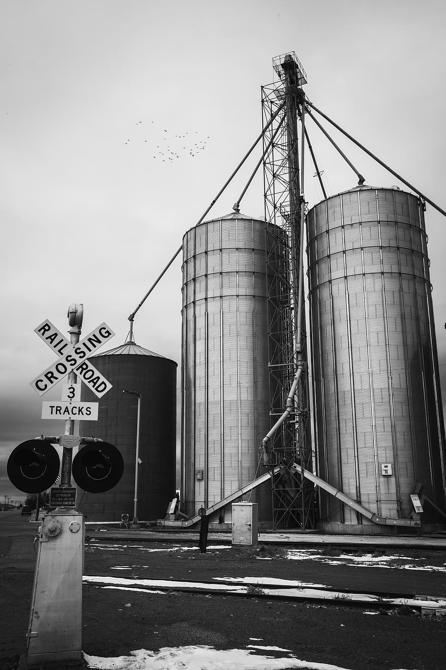 gray metal containers, sky, day, no people, nature, transportation HD wallpaper