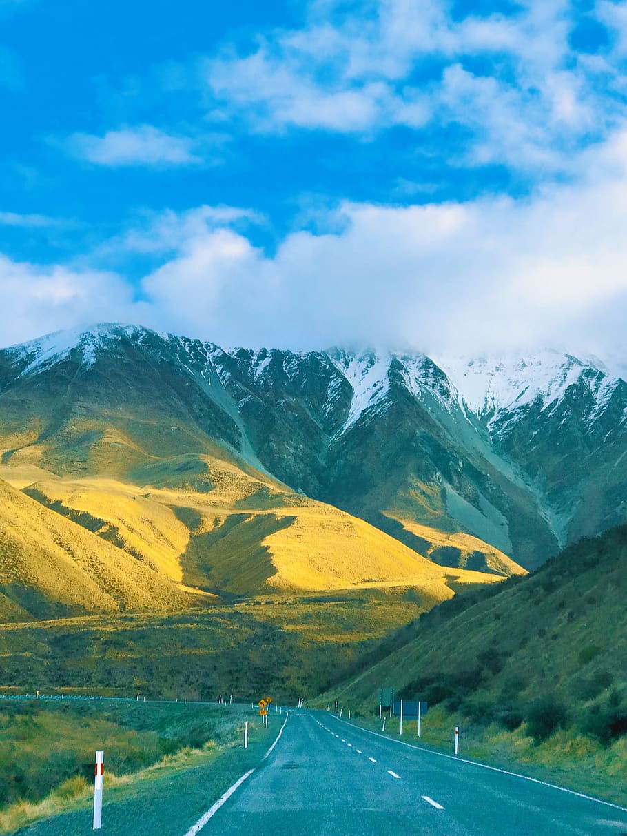 Scenic View of Mountain, clouds, environment, highway, landscape HD wallpaper