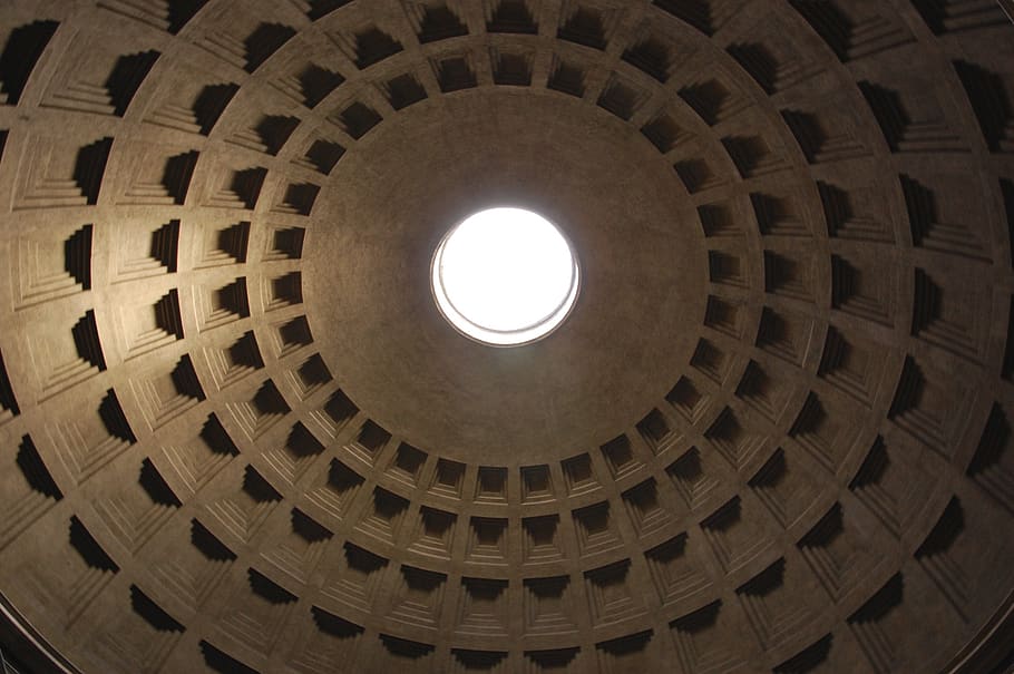 italy, pantheon, roma, rome, geometric shape, architecture, HD wallpaper
