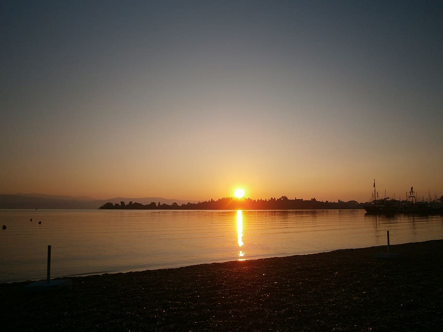 sky, water, sunset, tranquility, beauty in nature, scenics - nature HD wallpaper
