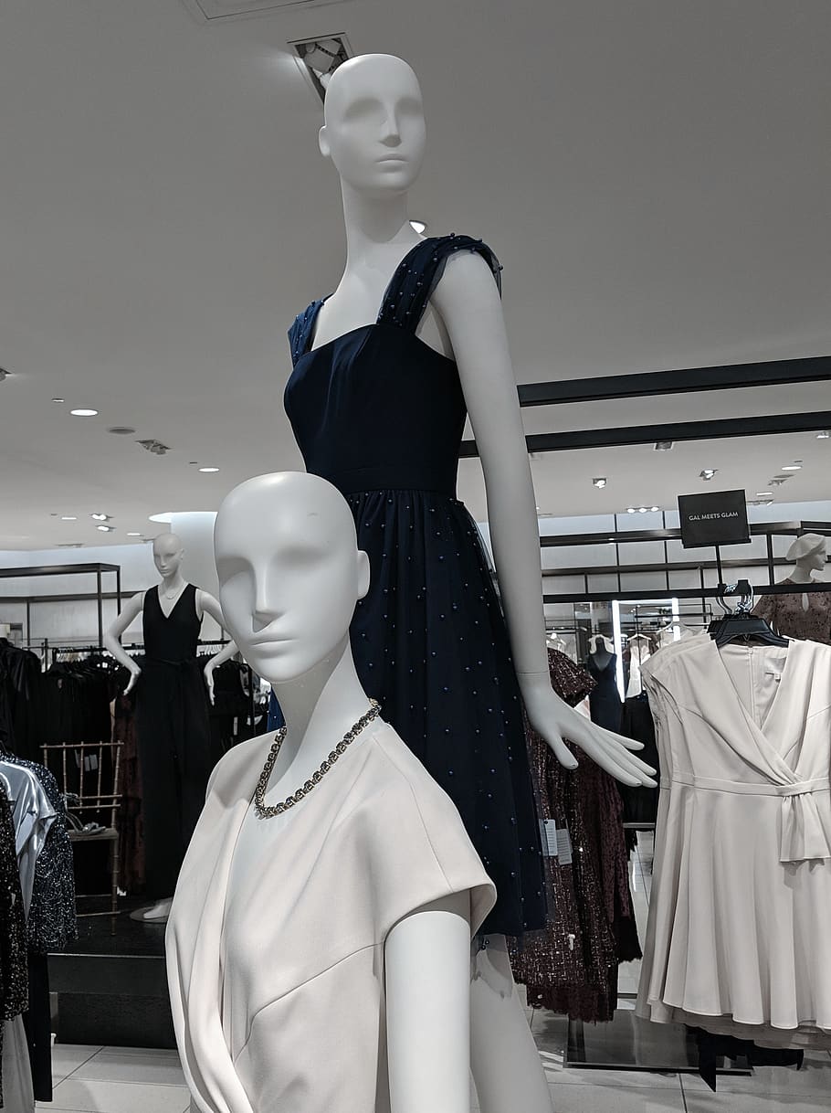 united states, chicago, 55 e grand ave, mannequins, store, human representation