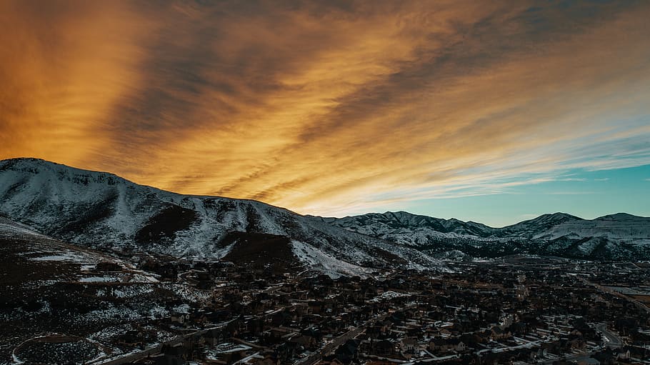 snow covered mountains, sky, scenics - nature, cloud - sky, environment HD wallpaper