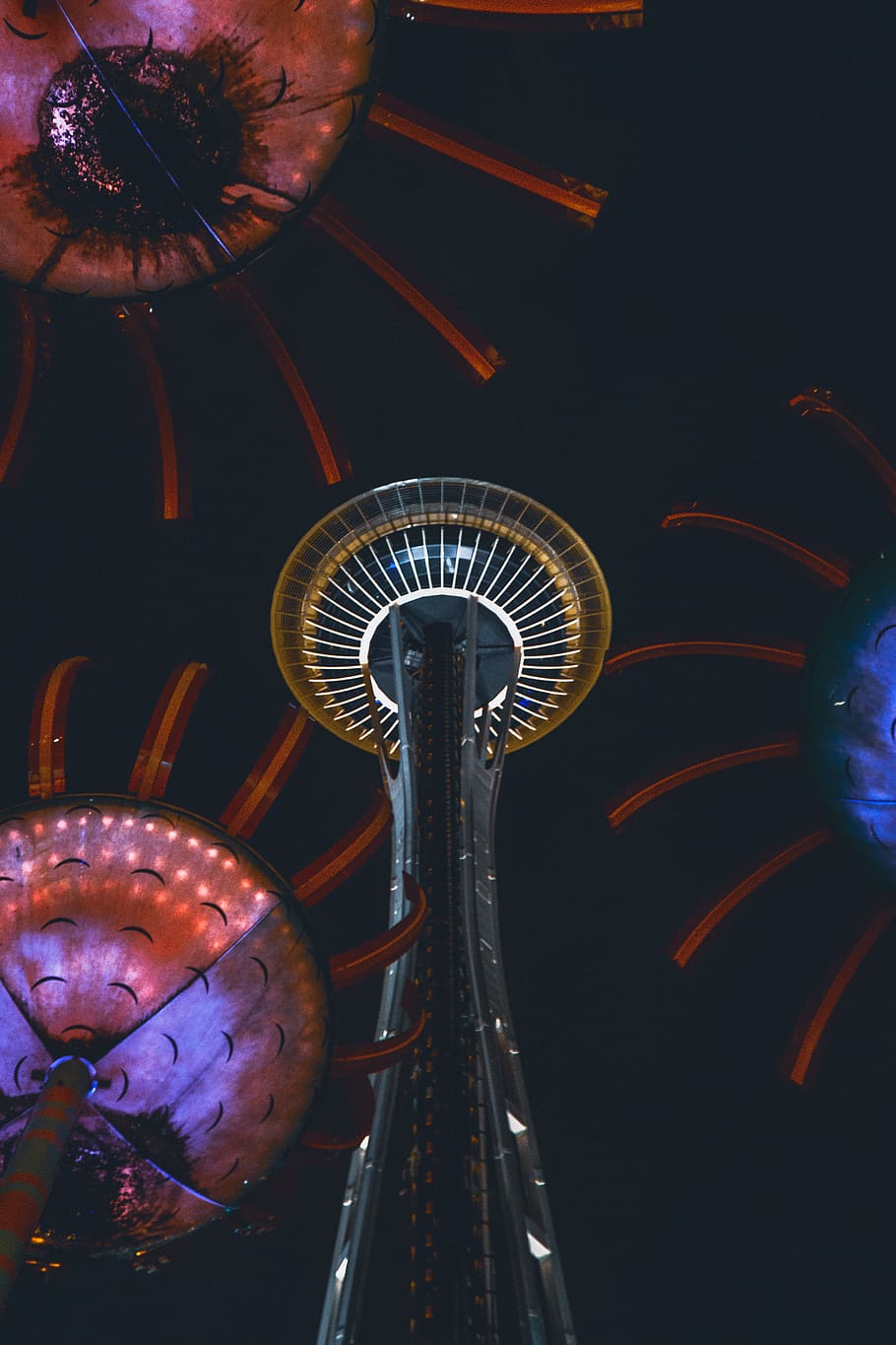 Space Needle, arts culture and entertainment, amusement park HD wallpaper