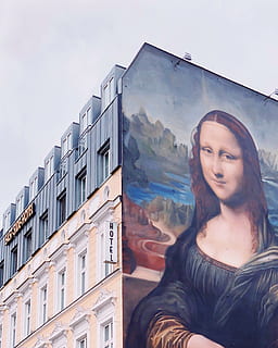 Mona Lisa, young adult, one person, real people, young women HD wallpaper
