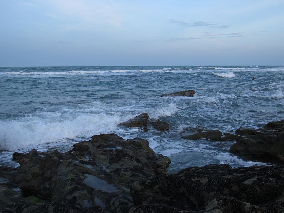 brazil, caponga beach, sea, water, horizon, horizon over water HD wallpaper