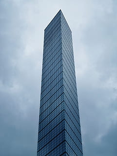 building, tall, tower, grey, sky, architecture, minimalist HD wallpaper