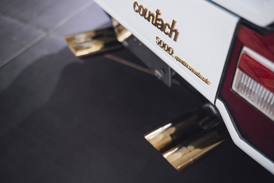 Countach sign, electronics, bumper, car, building, metropolis HD wallpaper