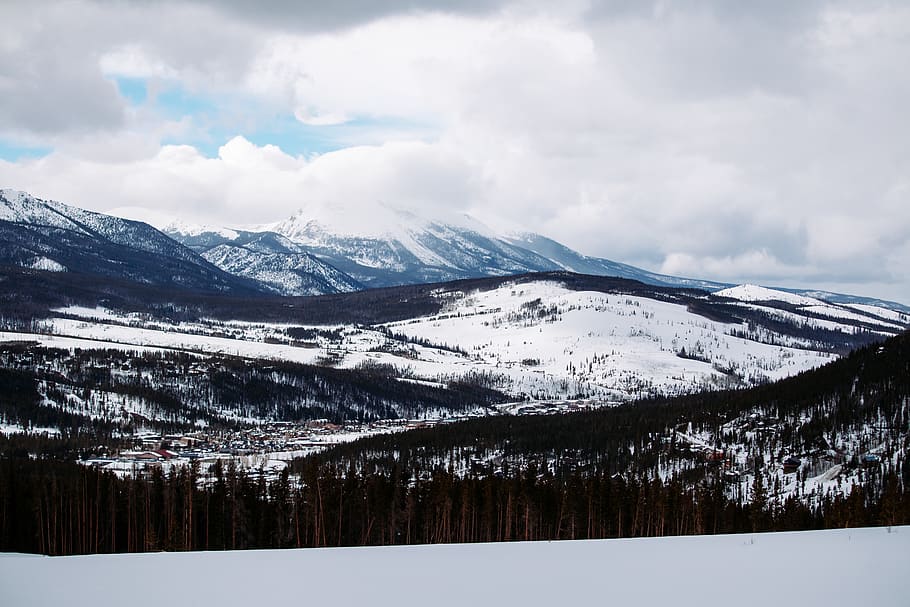 white snow-covered mountain, outdoors, nature, mountain range HD wallpaper