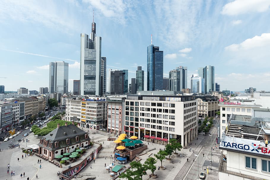 frankfurt, germany, city, view, built structure, building exterior HD wallpaper
