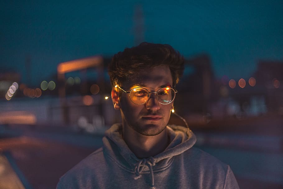 man in gray jacket, human, person, accessories, glasses, accessory HD wallpaper