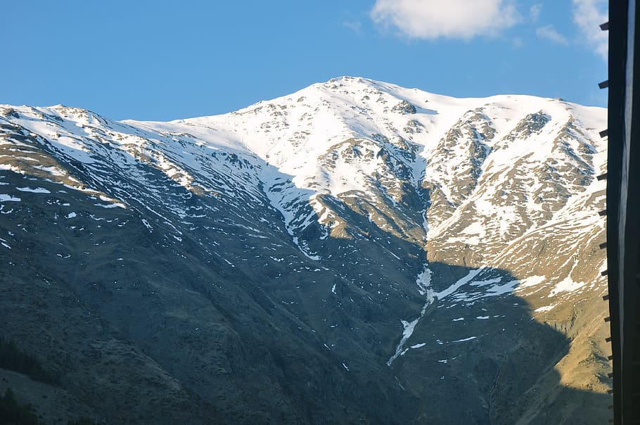 outdoors, mountain, ice, mountain range, slope, glacier, peak HD wallpaper
